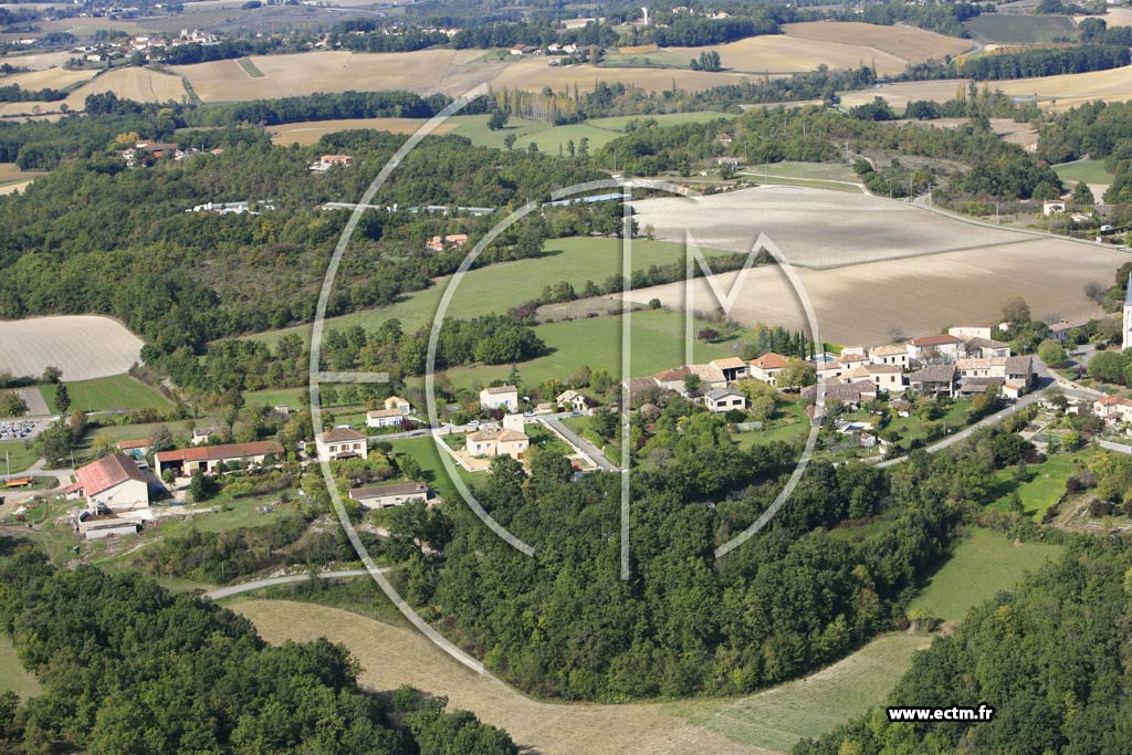 Photo arienne de Belfort du Quercy
