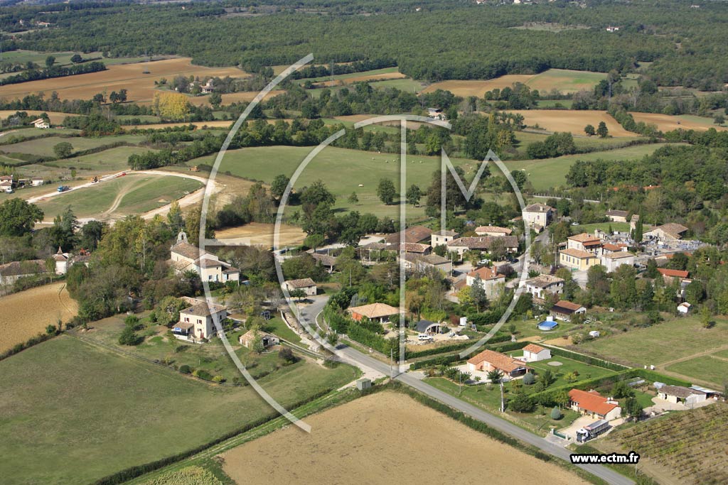 Photo arienne de Saint Cirq