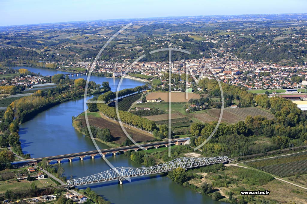 Photo arienne de Moissac