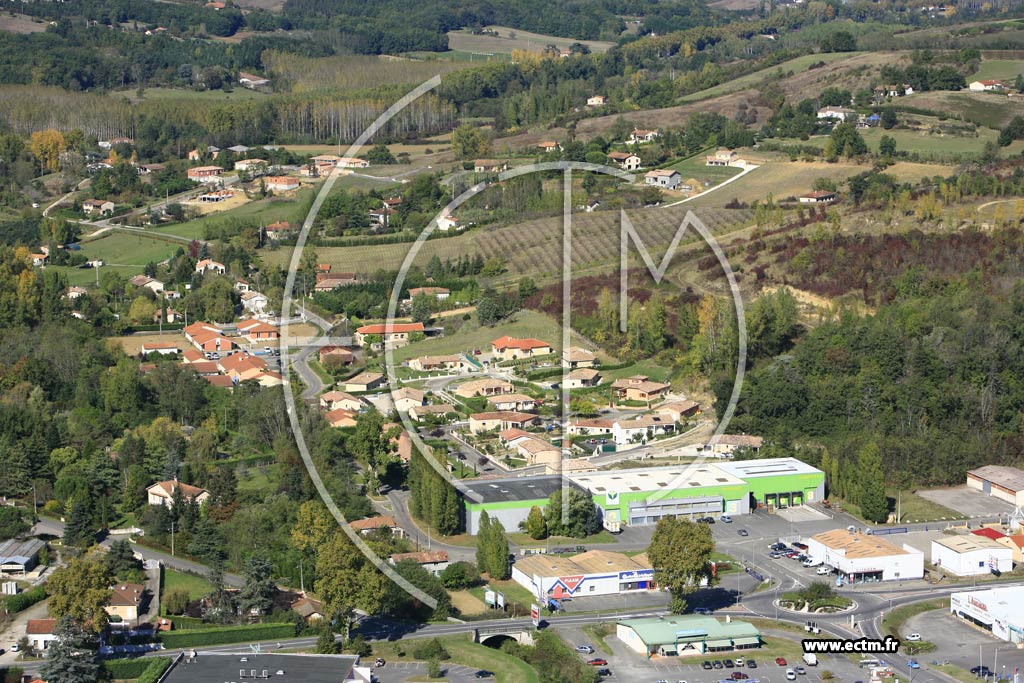 Photo arienne de Moissac