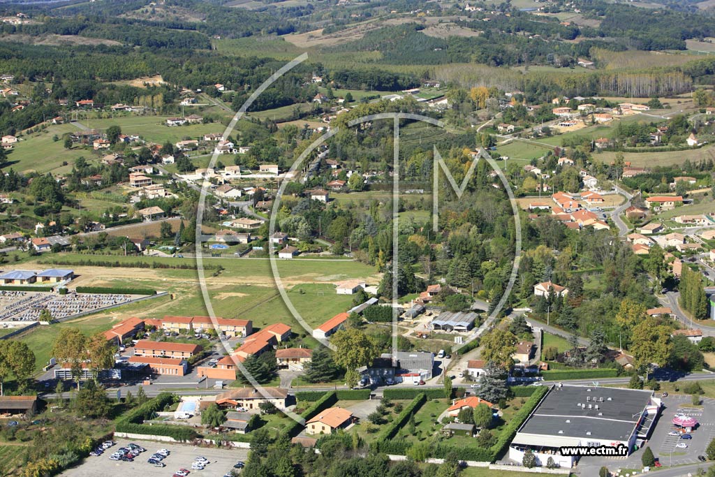 Photo arienne de Moissac