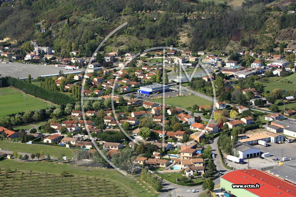 Photo arienne de Moissac