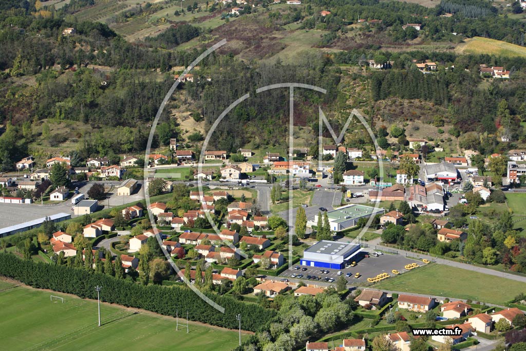 Photo arienne de Moissac