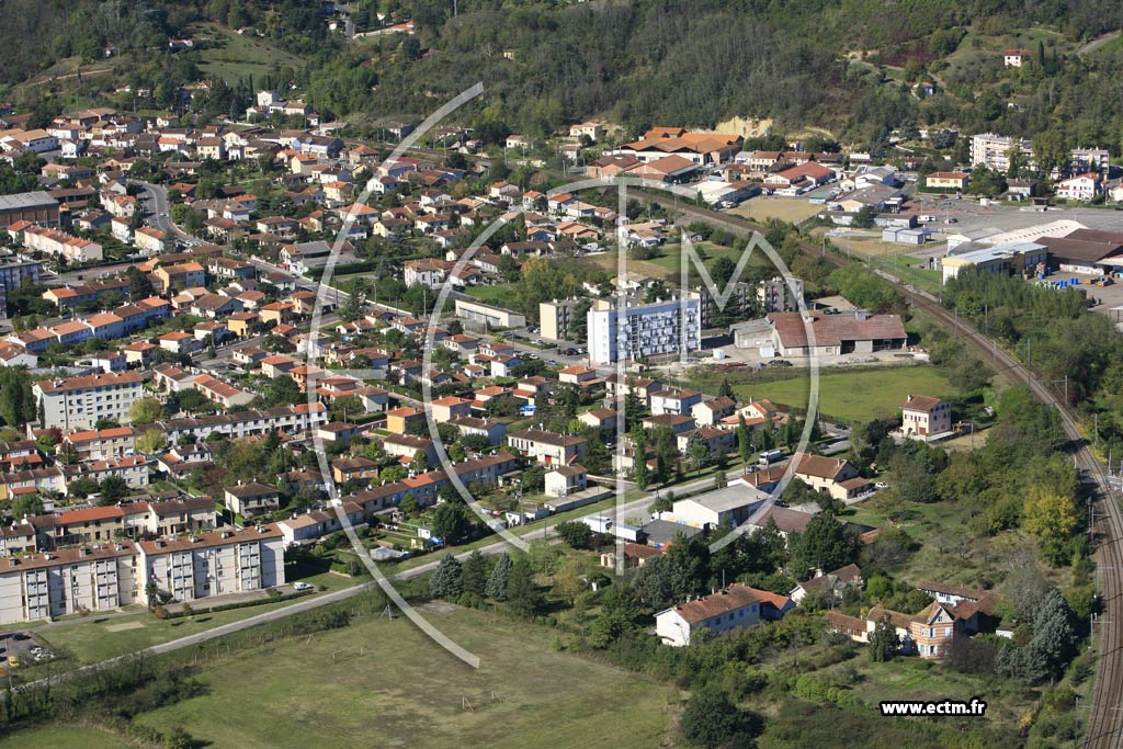 Photo arienne de Moissac