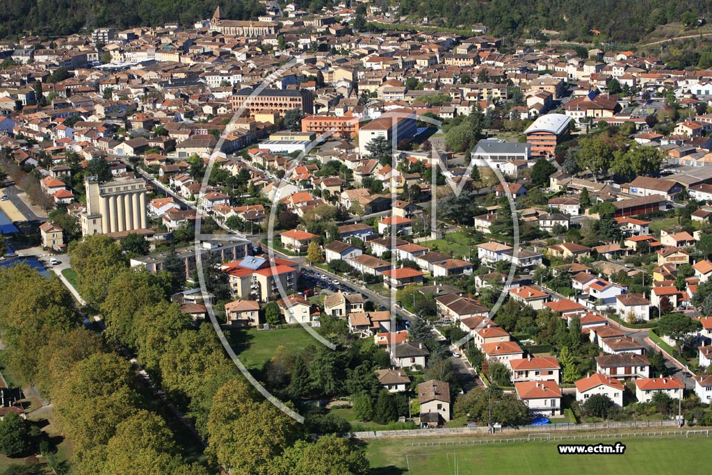 Photo arienne de Moissac