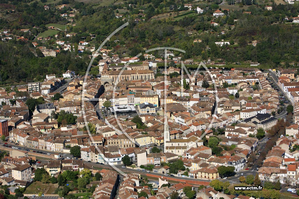 Photo arienne de Moissac