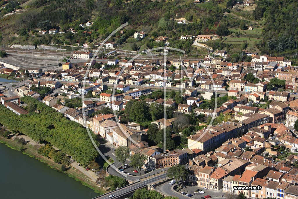 Photo arienne de Moissac