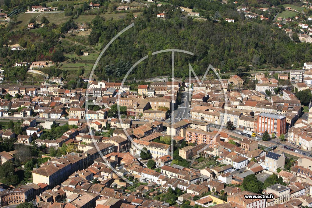 Photo arienne de Moissac