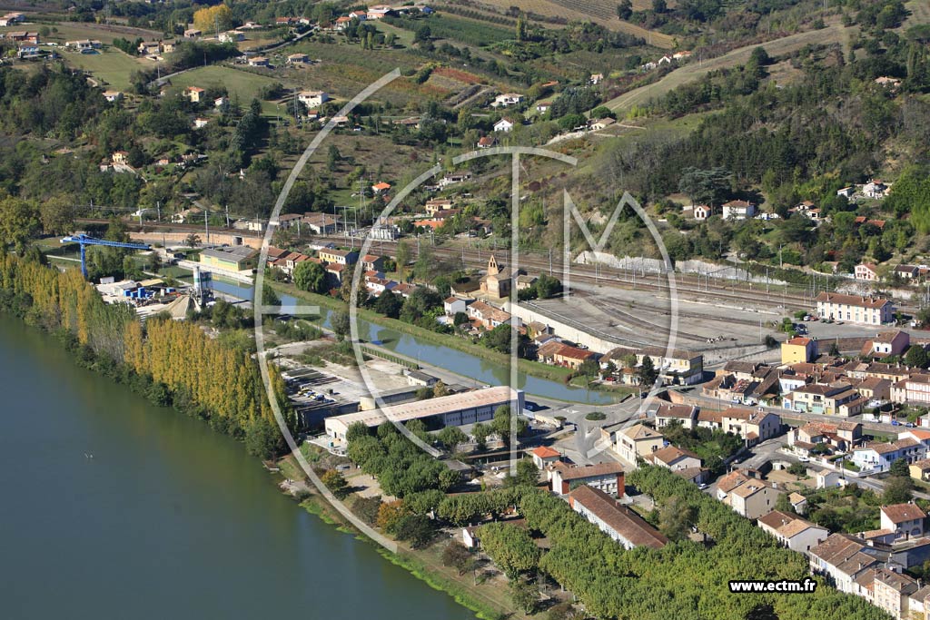 Photo arienne de Moissac