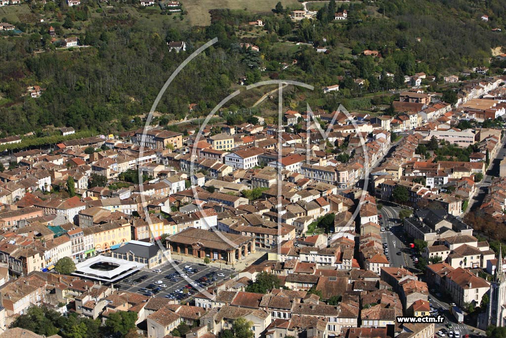 Photo arienne de Moissac