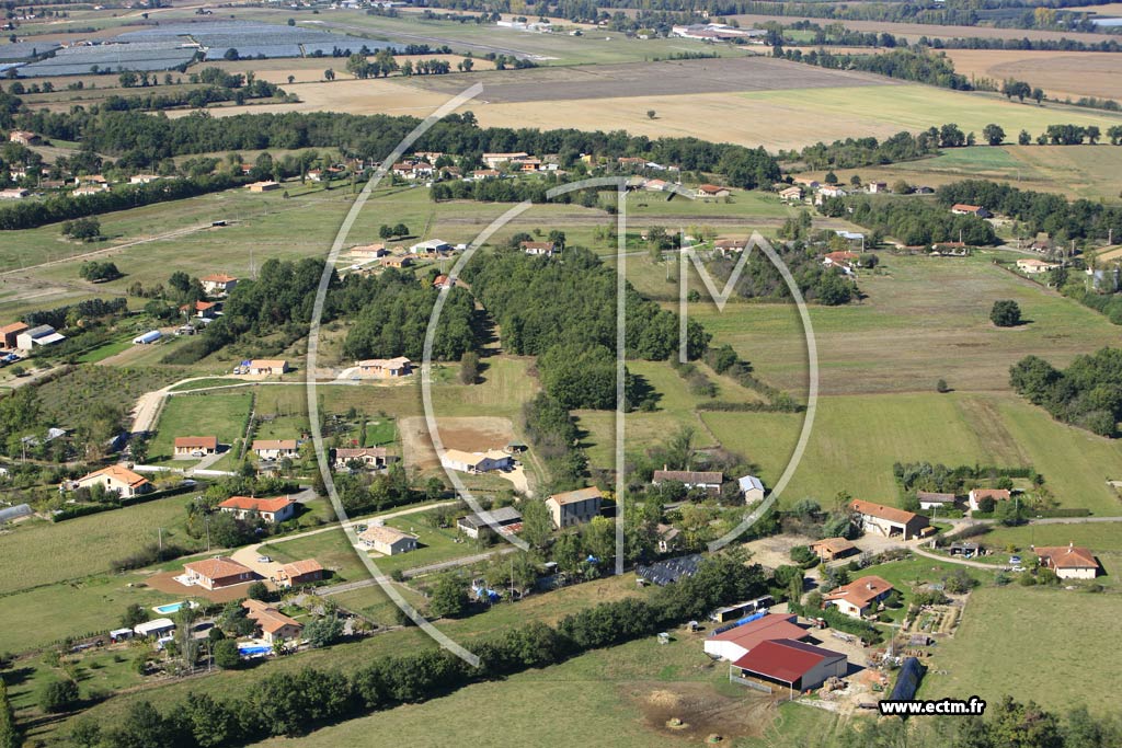 Photo arienne de Moissac  - Gandalou