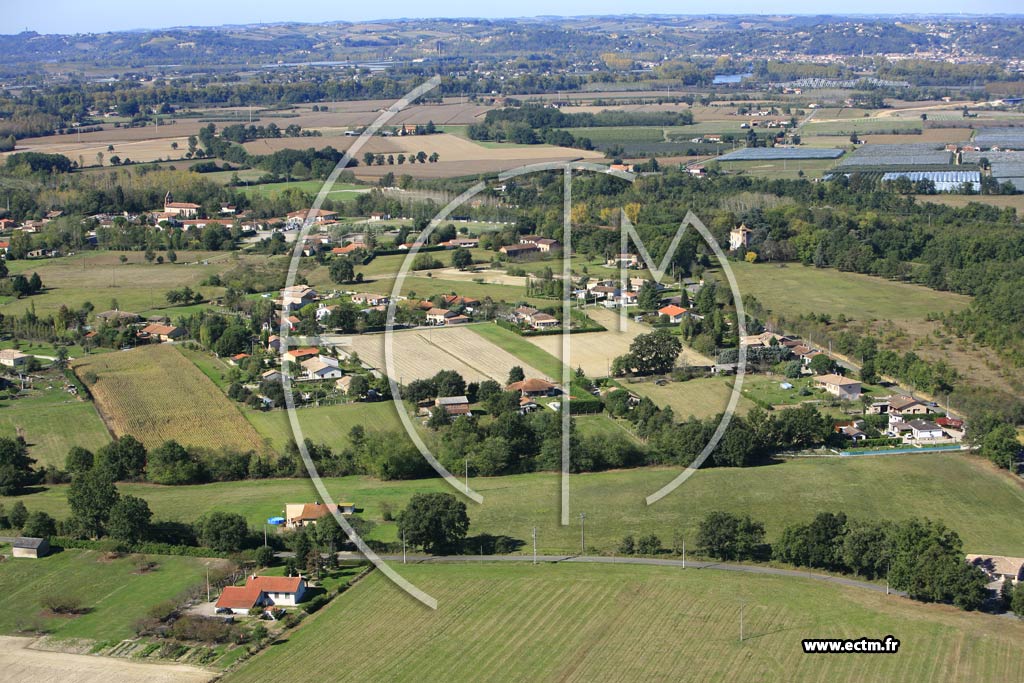 Photo arienne de Moissac  - Gandalou