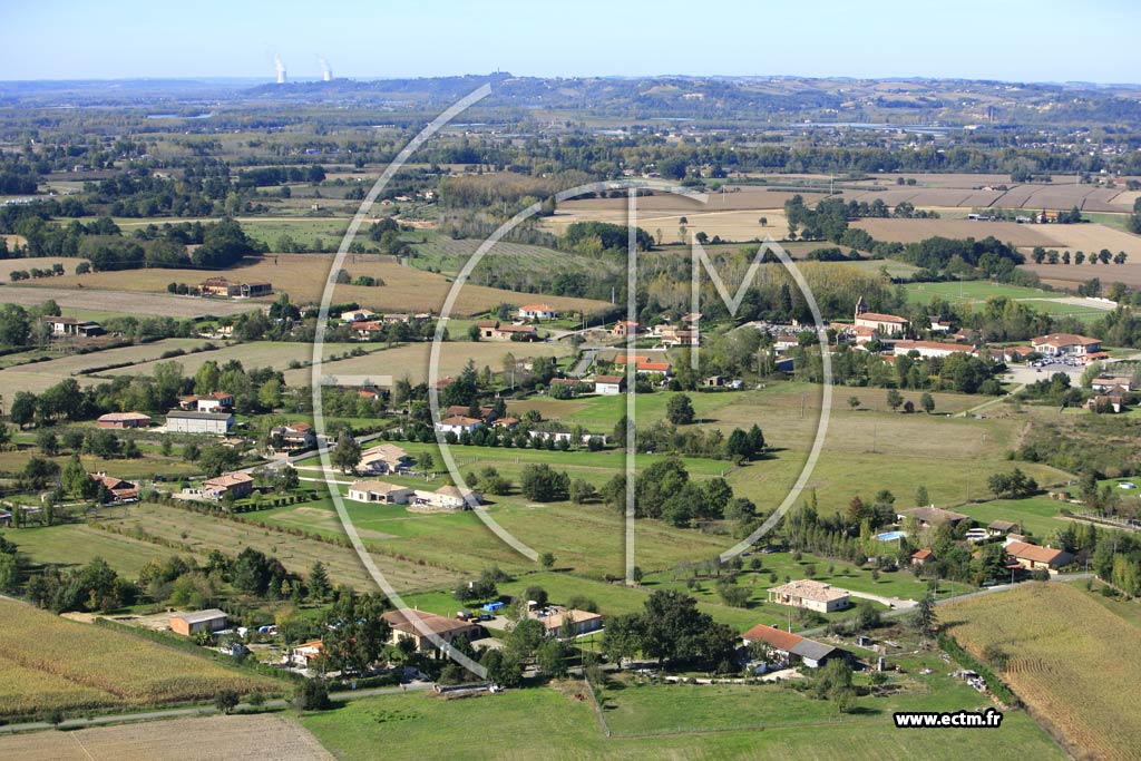 Photo arienne de Moissac  - Gandalou
