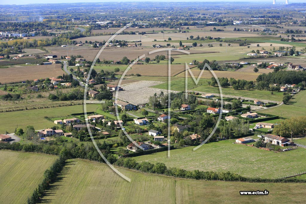 Photo arienne de Moissac  - Gandalou