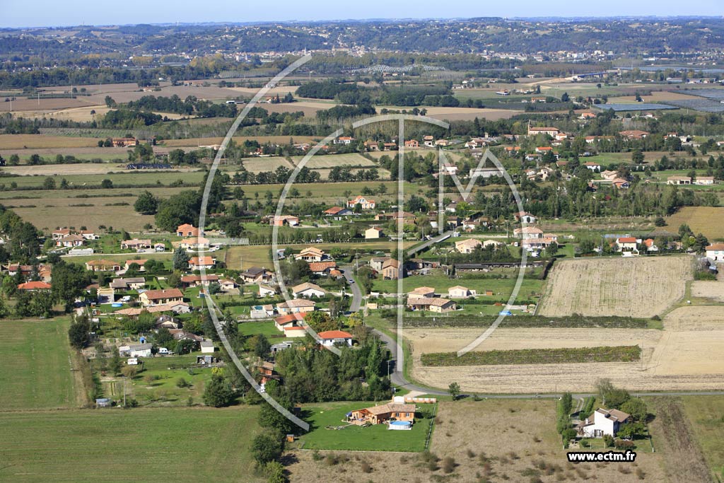 Photo arienne de Moissac  - Gandalou