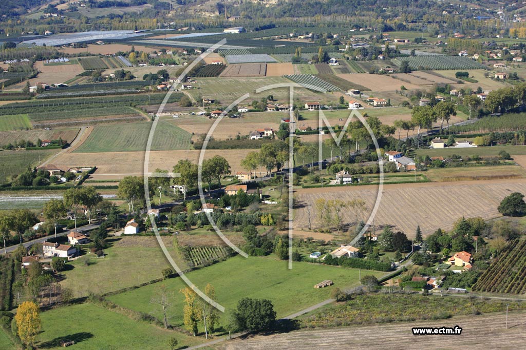 Photo arienne de Moissac  - Saint-Benoit