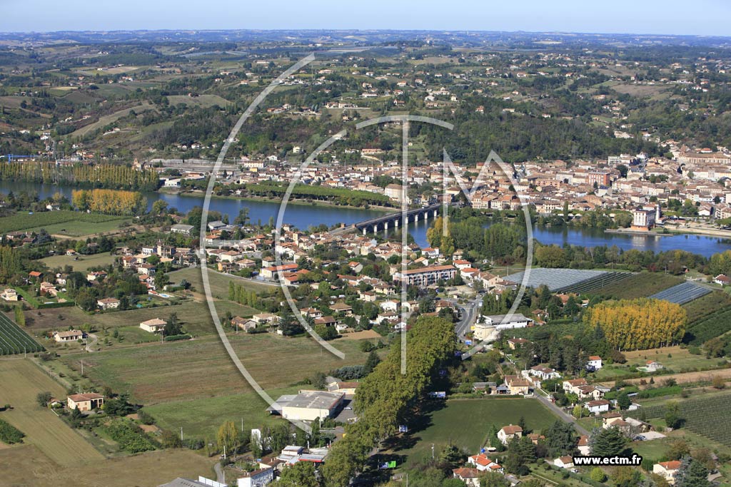 Photo arienne de Moissac  - Saint-Benoit