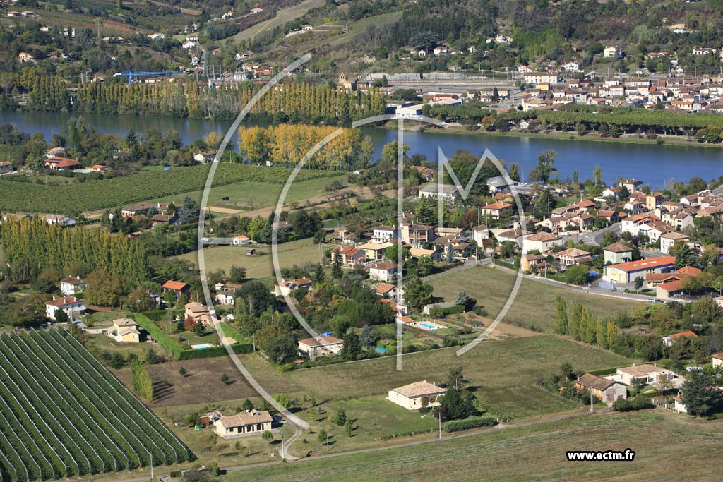 Photo arienne de Moissac  - Saint-Benoit