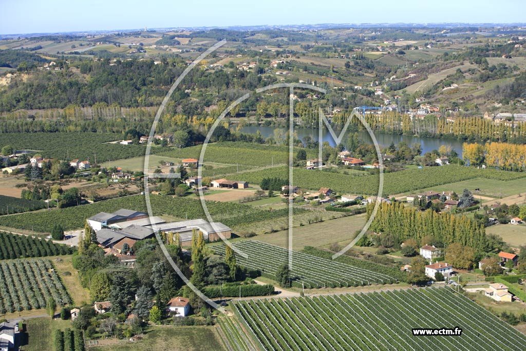 Photo arienne de Moissac  - Saint-Benoit