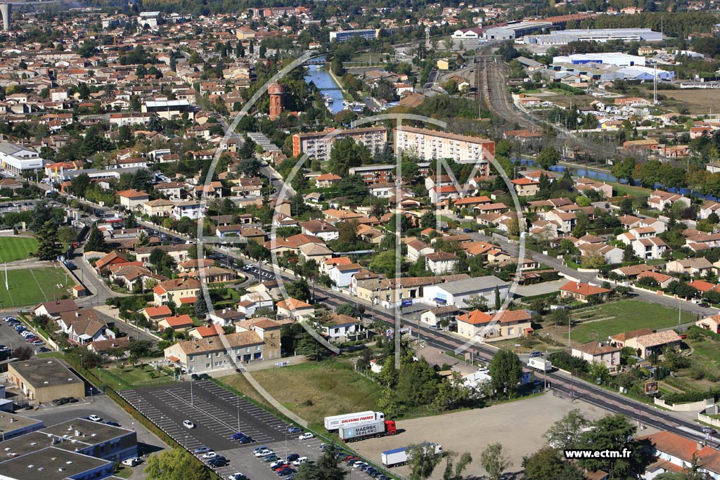 Photo arienne de Castelsarrasin