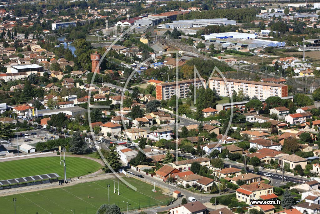 Photo arienne de Castelsarrasin
