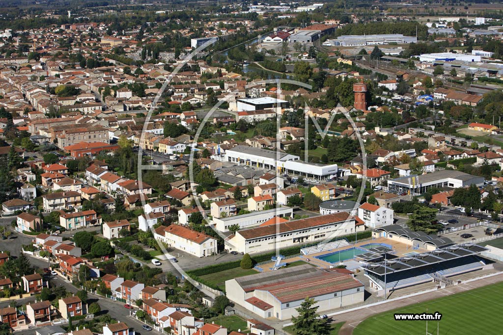 Photo arienne de Castelsarrasin