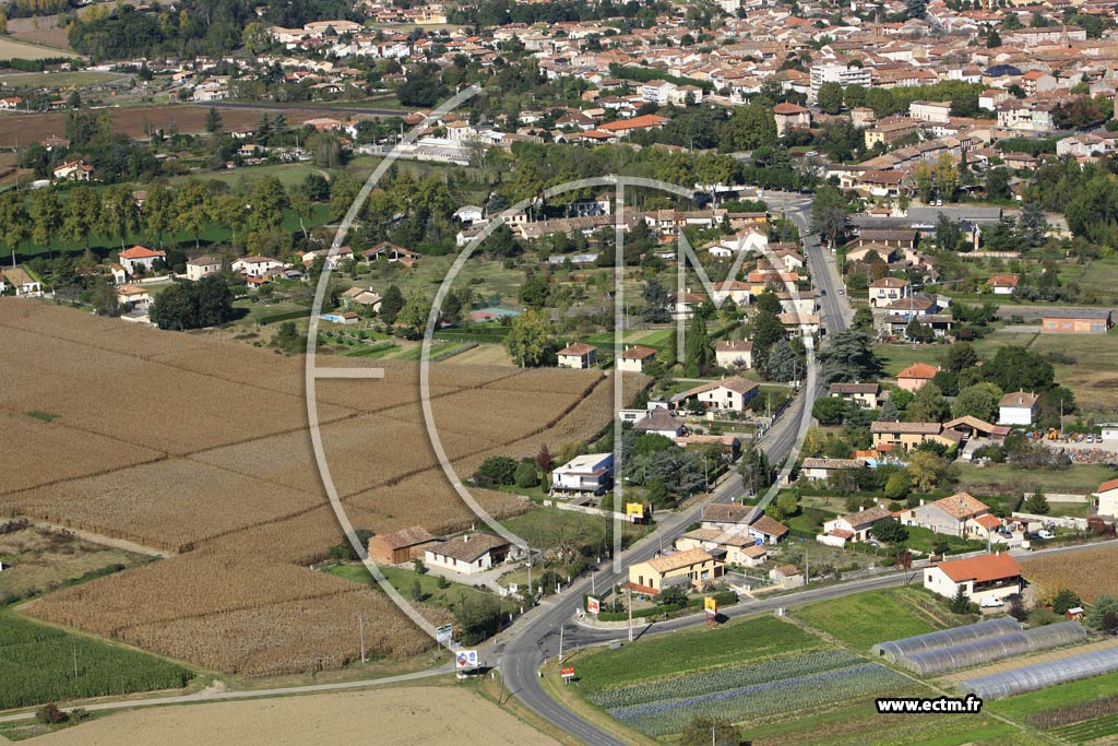 Photo arienne de Castelsarrasin