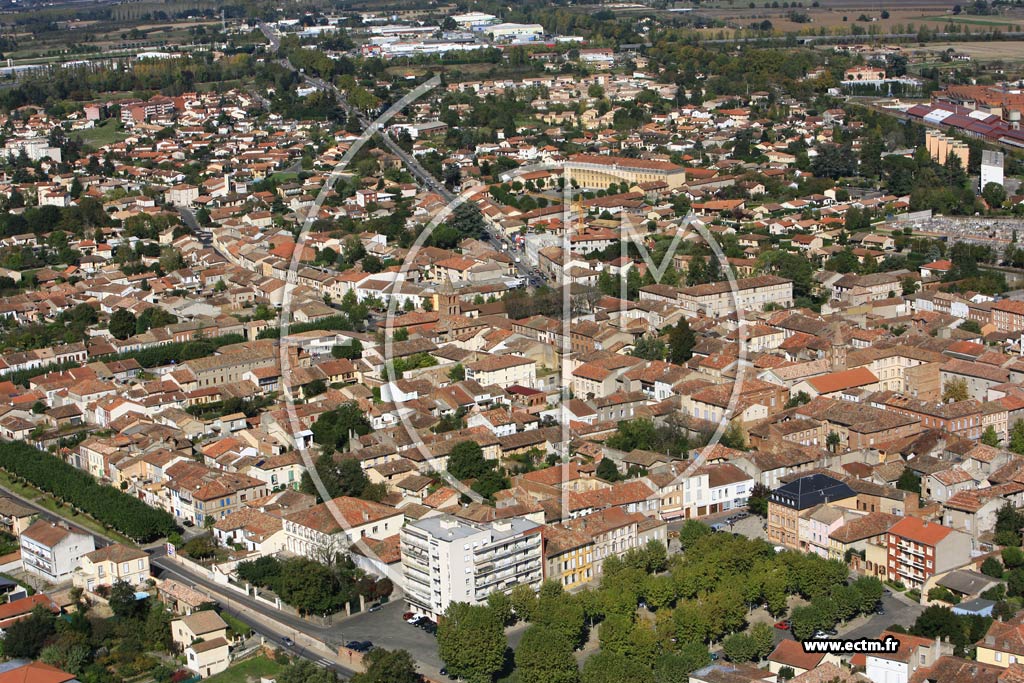 Photo arienne de Castelsarrasin