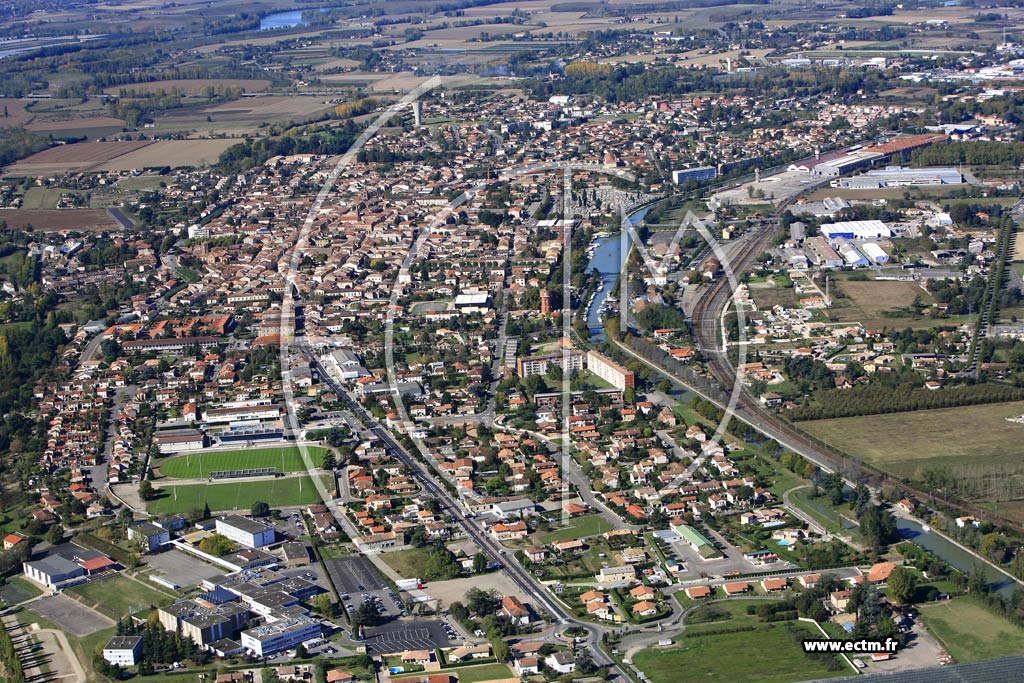 Photo arienne de Castelsarrasin