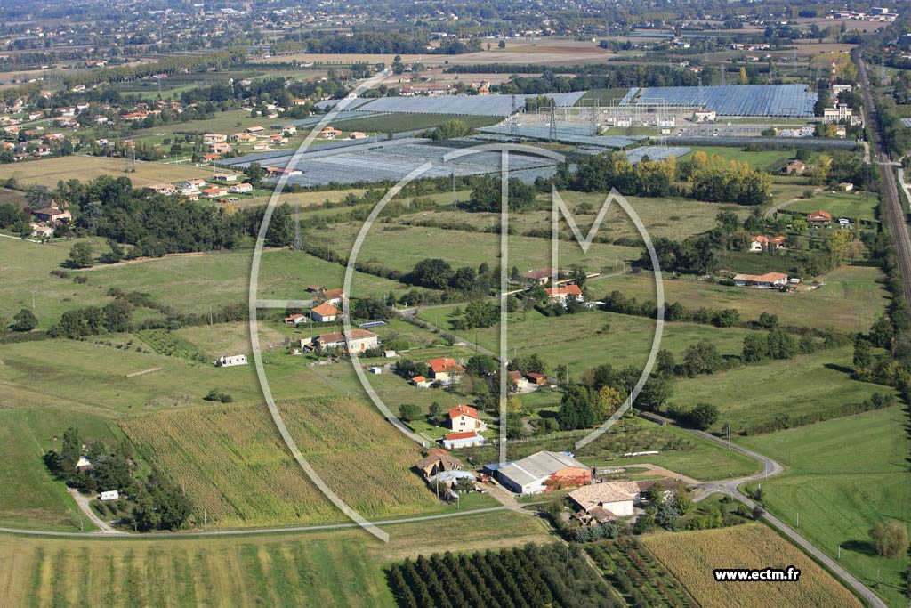 Photo arienne de Lacourt Saint Pierre  - Verlhaguet