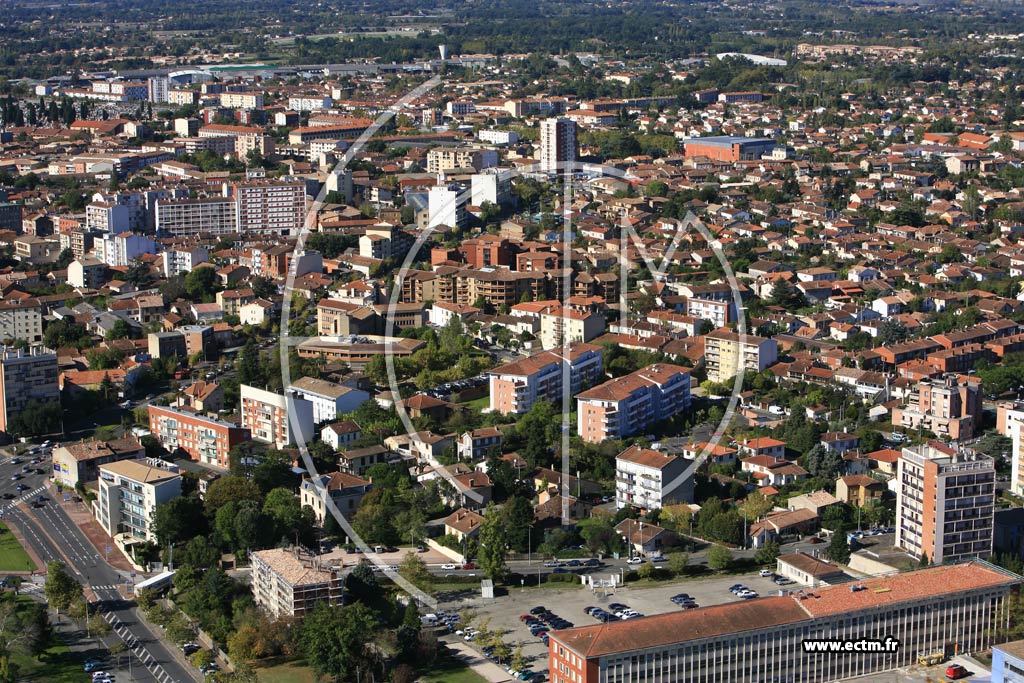 Photo arienne de Montauban  - les Saules