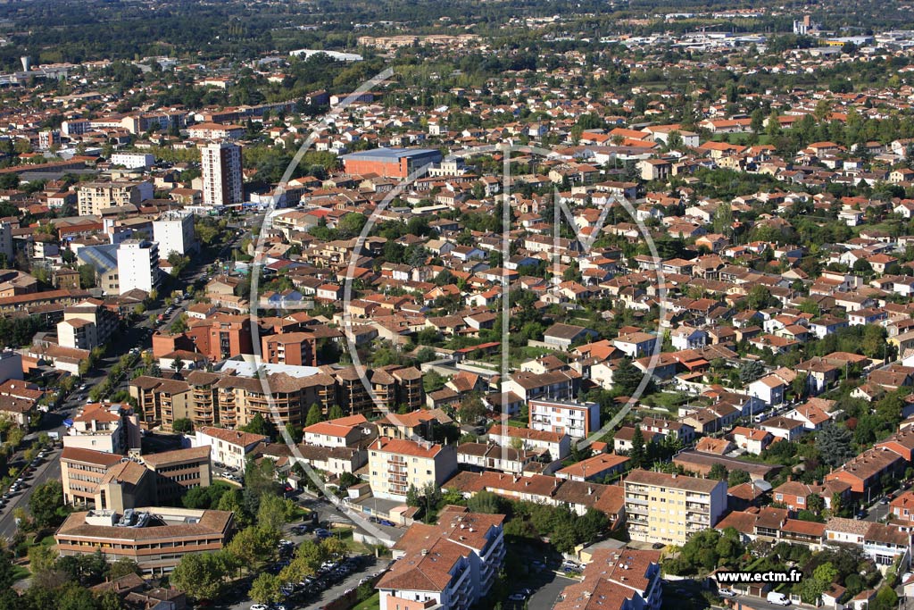 Photo arienne de Montauban  - les Saules