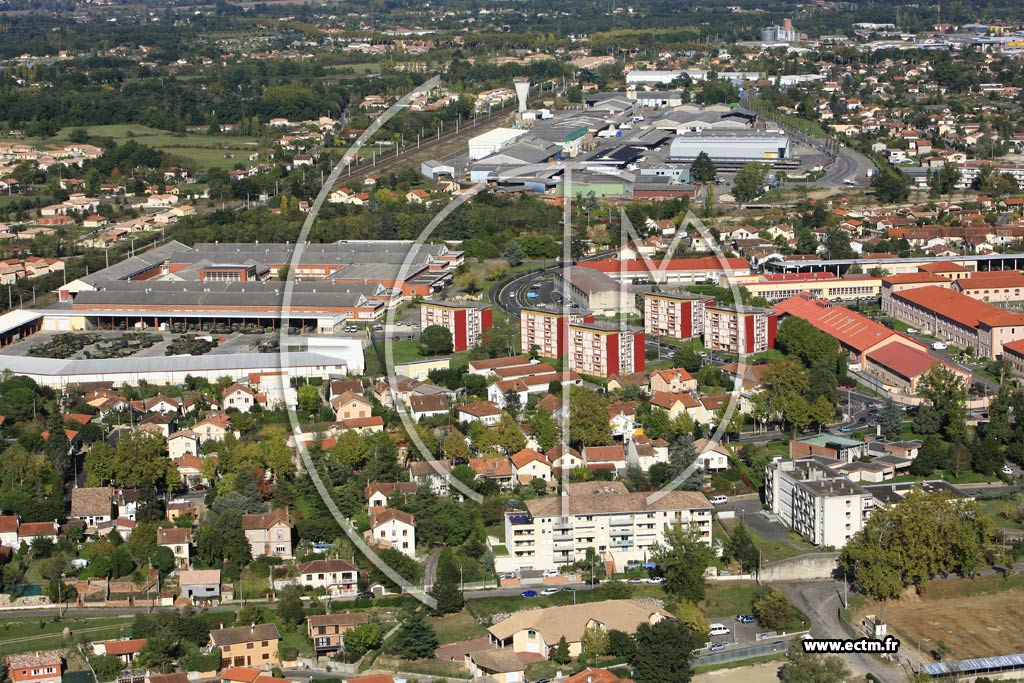 Photo arienne de Montauban  - les Albaredes