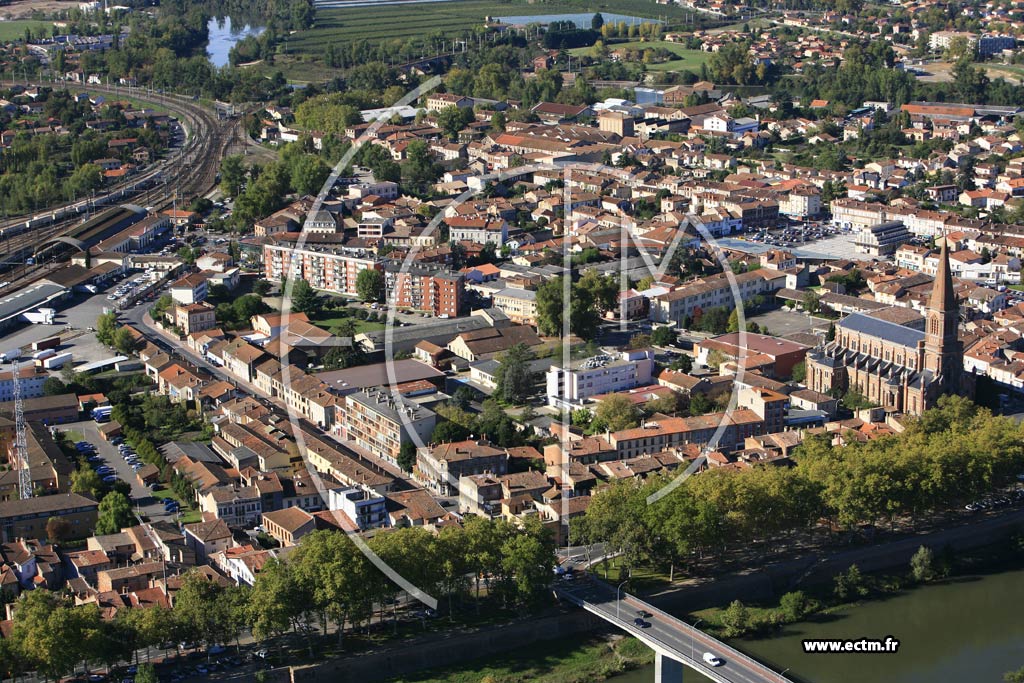 Photo arienne de Montauban  - le Treil