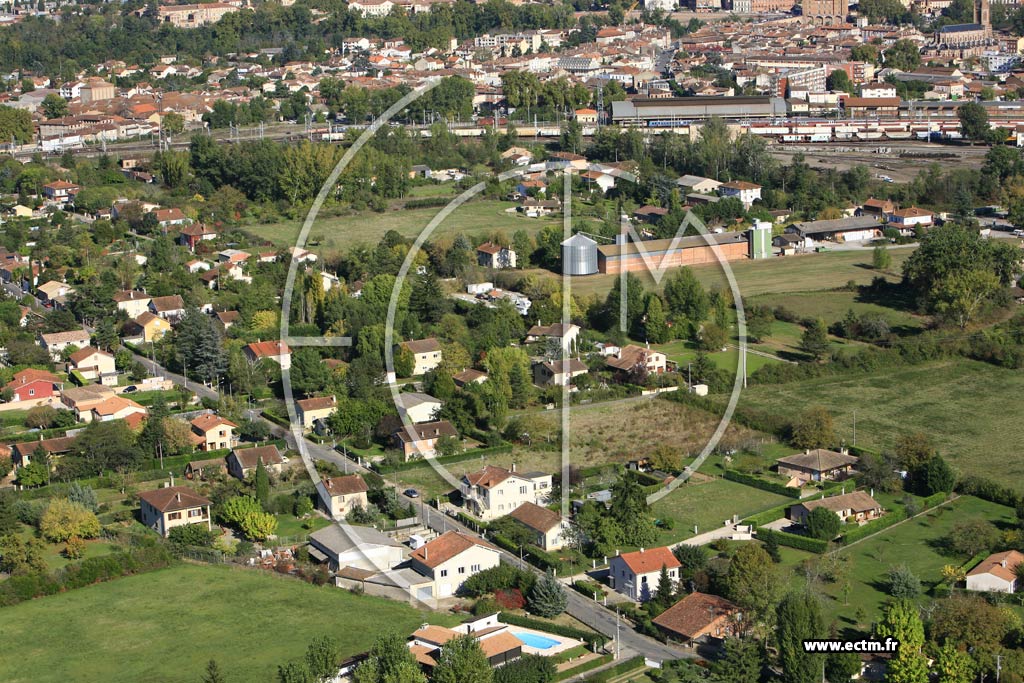 Photo arienne de Montauban  - Villebourbon
