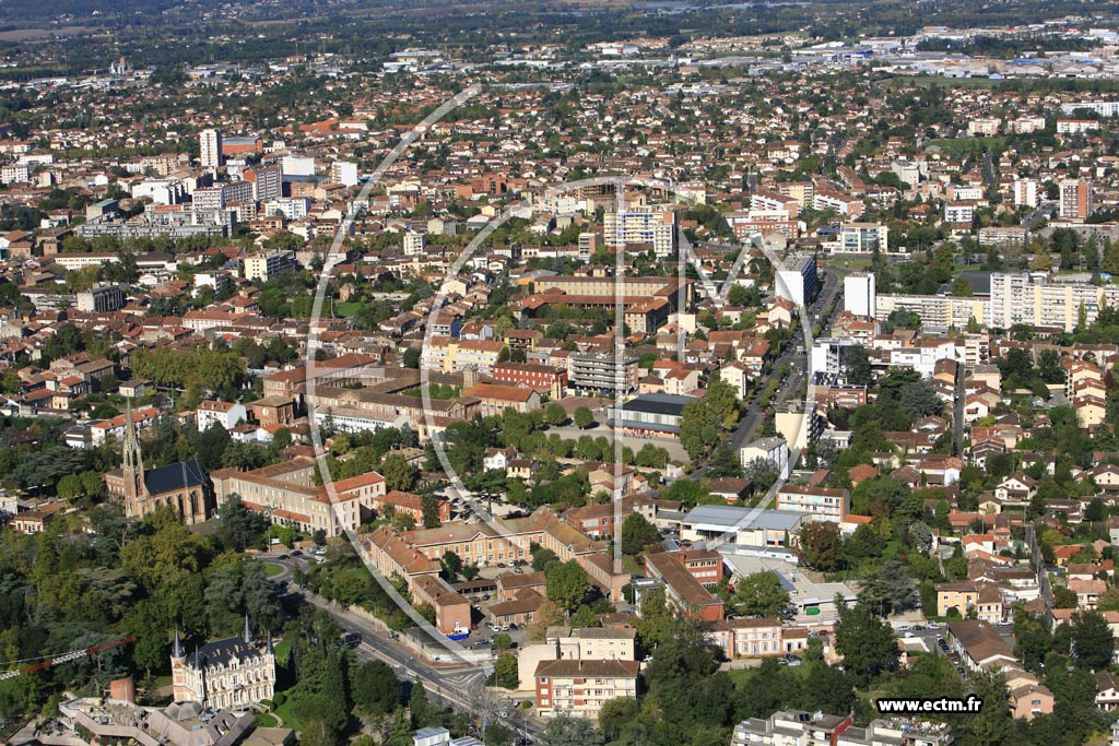 Photo arienne de Montauban  - Beau Soleil