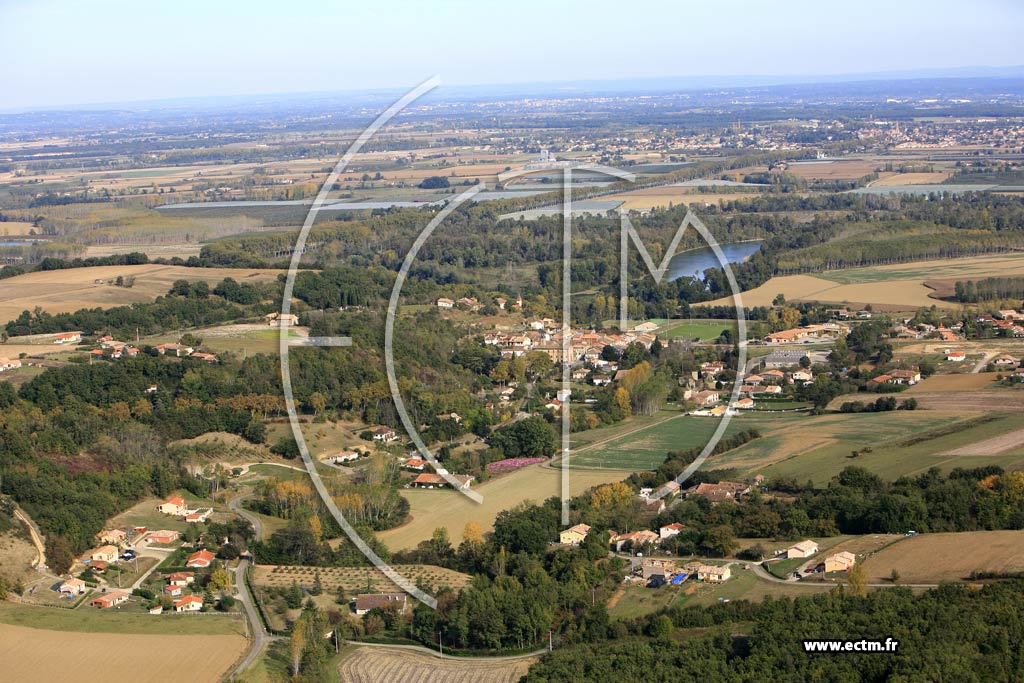 Photo arienne de Bourret