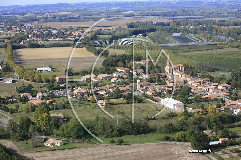 Photo arienne de Castelferrus