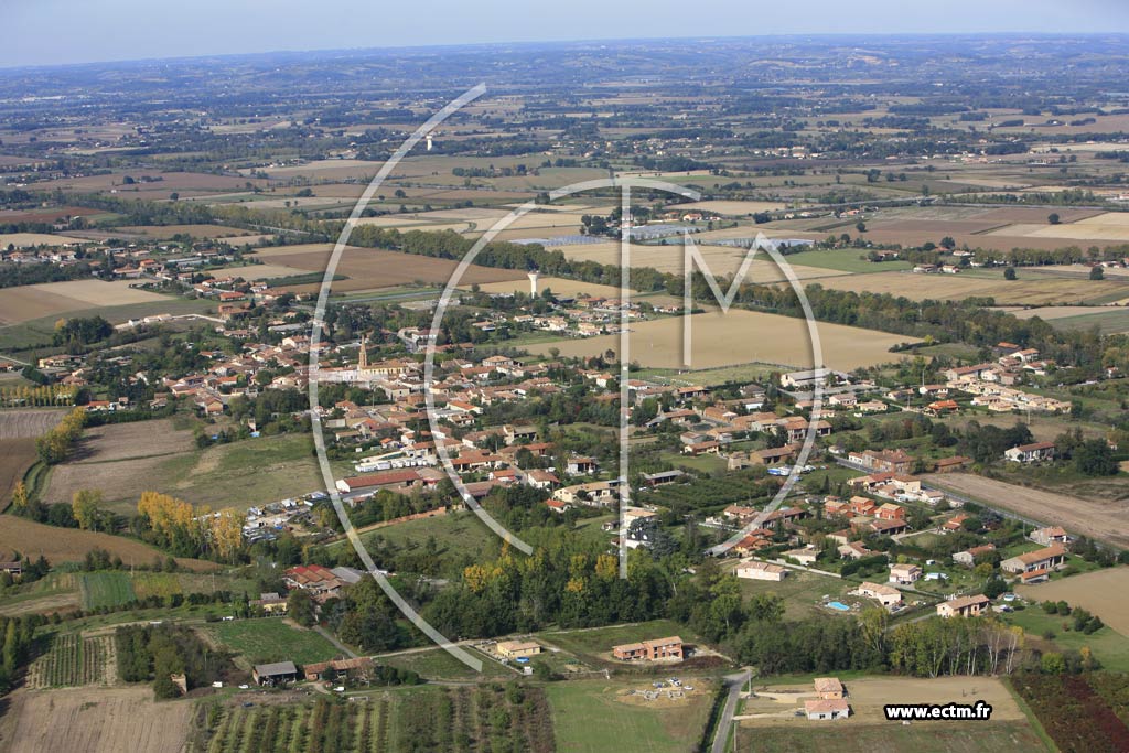 Photo arienne de Saint Porquier