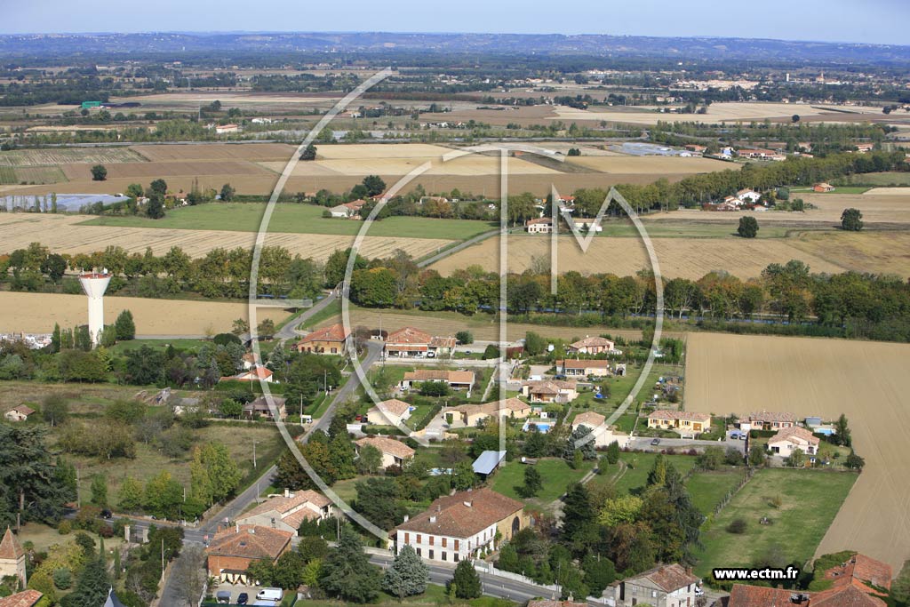 Photo arienne de Saint Porquier