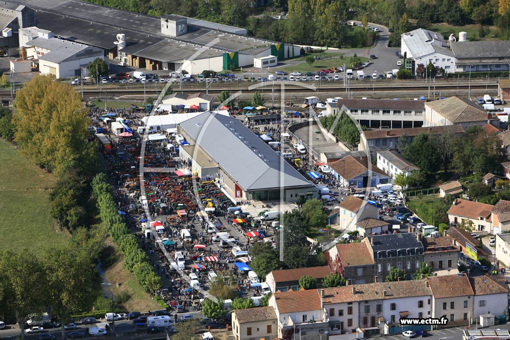 Photo arienne de Tractomania de Caussade