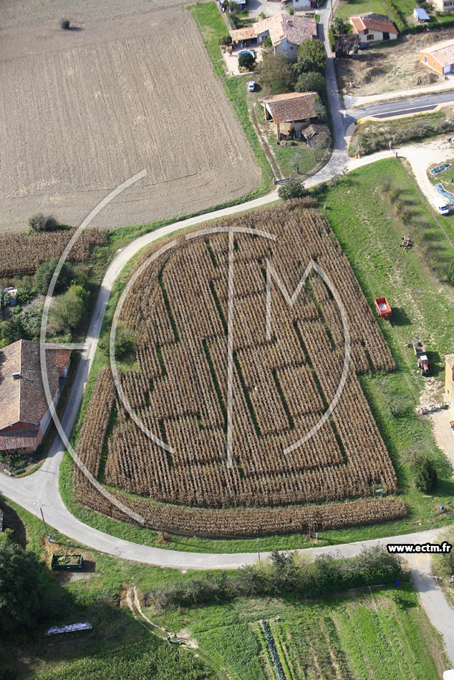 Photo arienne de Labyrinthe