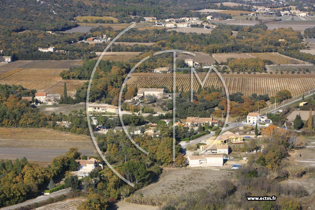 Photo arienne de Montsegur sur Lauzon