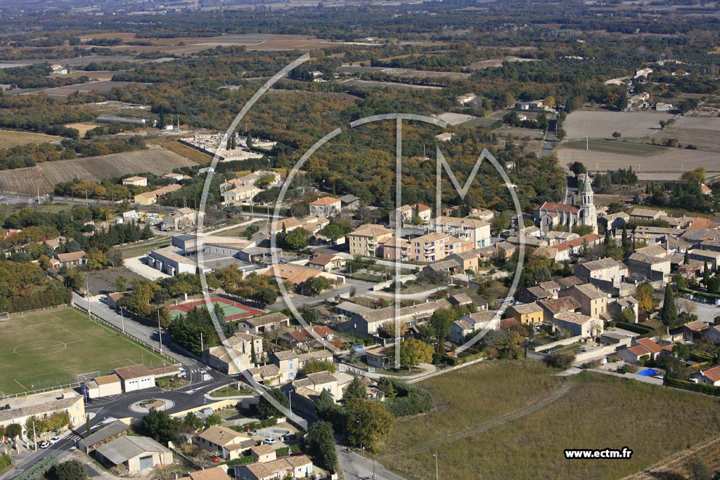 Photo arienne de Montsegur sur Lauzon