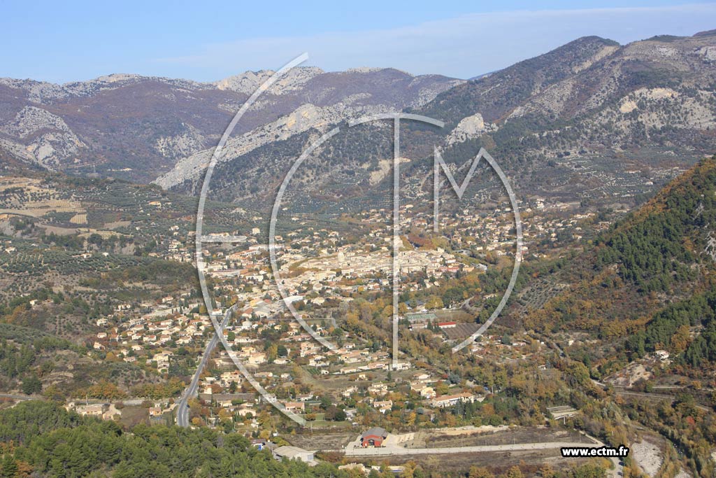 Photo arienne de Buis les Baronnies