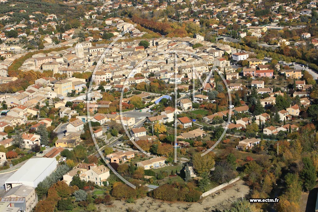 Photo arienne de Buis les Baronnies