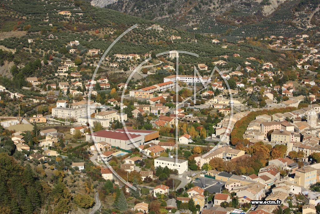 Photo arienne de Buis les Baronnies