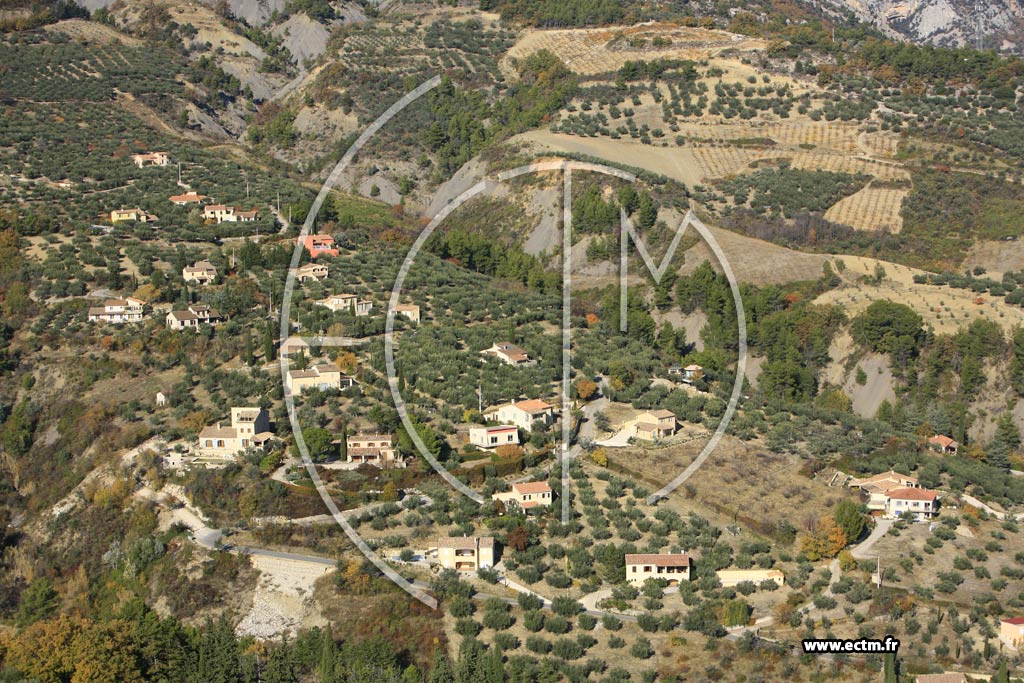 Photo arienne de Buis les Baronnies