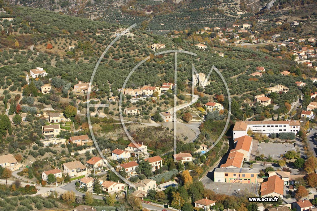 Photo arienne de Buis les Baronnies