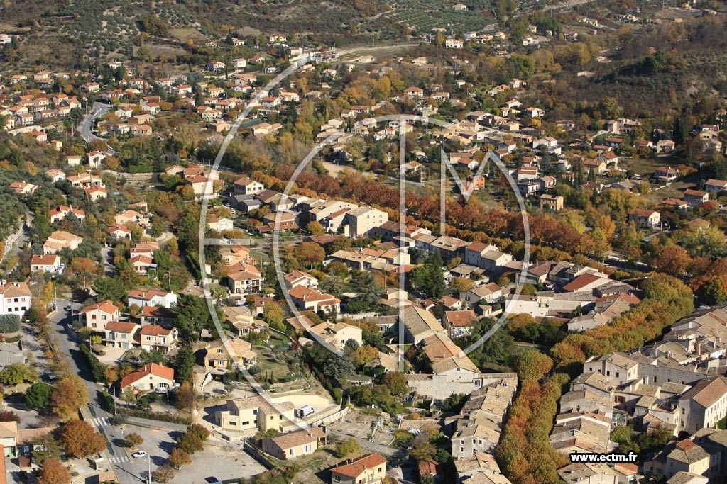 Photo arienne de Buis les Baronnies
